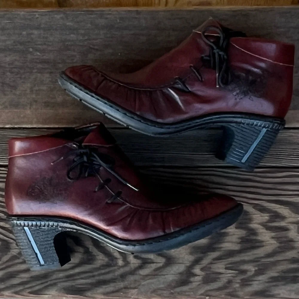 REIKER bordeux wine Victorian style booties |36 - Picture 6 of 14